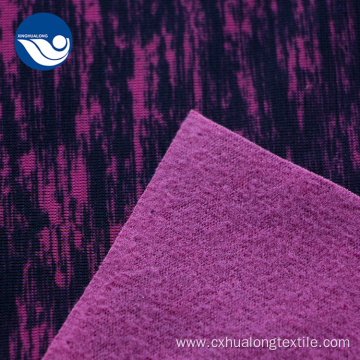 Pink Black Grain Print Textile Knitted Jacquard Fabric